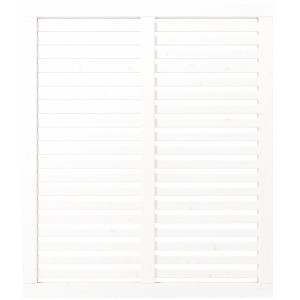 Plus Holz Sichtschutzzaun Harmoni Nadelholz Weiß 120 cm x 140 cm