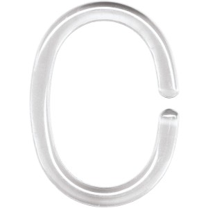 Kleine Wolke Duschvorhangringe Glasklar 12 Stück