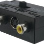 Schwaiger Audio/Video Adapter mit Umschalter für flexible Verbindungen.