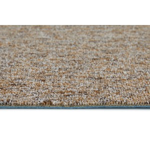 Detailaufnahme: Andiamo Teppichboden Safia, 400 cm, Dunkelbeige, Meterware.