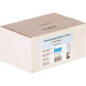 Knauf Diamantschrauben XTN 3,9x33mm, 1000 Stück im Karton. Zubehör für Gipskartonplatten.