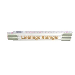 Stabila Zollstock mit Lasergravur "Lieblings Kollegin", 2 m, für Messarbeiten und als Geschenkidee.