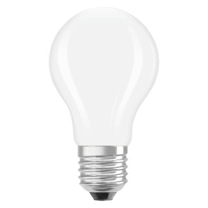 Osram LED-Lampe E27, Glühlampenform, 5,9W, matt, neutralweiß. Dimmbares Leuchtmittel für vielseitige Anwendungen.