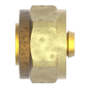 Kirchhoff Klemmfitting aus Messing, 16 mm x 1/2 Zoll Innengewinde für MSVR-Rohr.