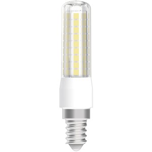 Osram LED-Lampe E14, 7,5W, dimmbar, T-Form, warmweiß. Klare LED für Designerleuchten.