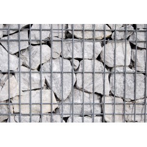 Scherf Fertig-Gabione Marmorbruch Wolken-Weiß 200 cm x 50 cm x 100 cm