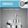 Tesa Smooz Seifenspender, verchromt, zur Wandmontage ohne Bohren, Füllmenge 200ml.