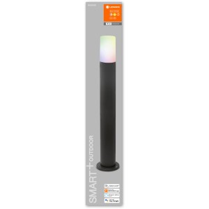 Ledvance Smart+ Pipe Multicolor LED-Außenleuchte, 80 cm Standleuchte für Garten und Terrasse.