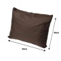 Braunes Gartenkissen 50x56cm für Polyrattan Möbel, Teil eines Sets