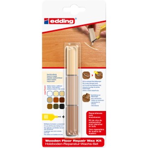 edding Holzboden Reparaturwachs Buche-Ahorn zum Ausbessern von Holzböden.
