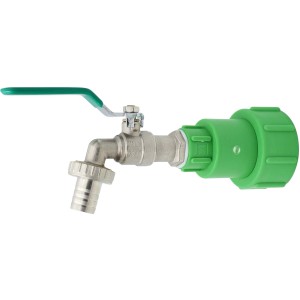 IBC Metallhahn mit Verdrehschutz
