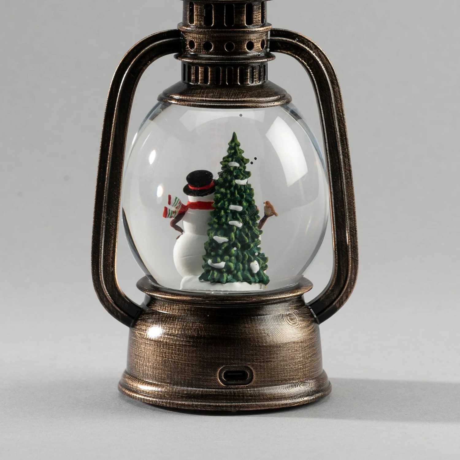Konstsmide LED-Wasserlaterne mit Schneemännern für Innen 16,6 cm x 10,8 cm Braun kaufen bei OBI
