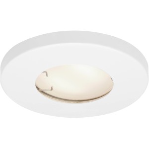 Weiße Briloner LED-Einbauleuchte für Bad, runder Deckenspot mit neutralweißem Licht.