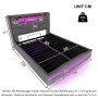 okwish Polsterbett 160x200cm mit LED USB C Hydraulik Staufach Schlafzimmer Grau ohne Matratze_5