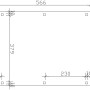 Maße des Skan Holz Carport Fichtelberg (423x566cm) mit Dachlattung. Technische Zeichnung.