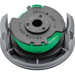 Kärcher Trimmerfaden Spule für LTR 36 Akku Rasentrimmer, Ersatzspule mit grünem Faden.