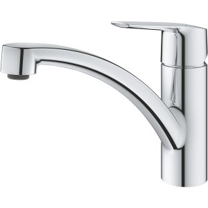 Grohe QuickFix Spültischarmatur Start, Chrom, niedriger Auslauf. Einhebelmischer für die Küche.