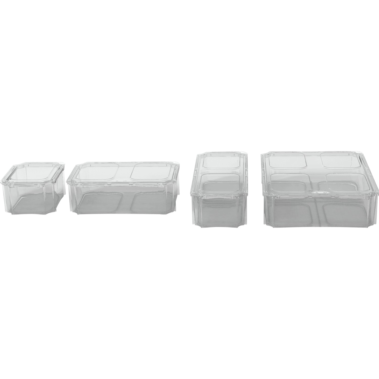 Eurobox-System Deckel, transparent, für Einsatzkästen 1/4 quer. Aufbewahrungsbox Zubehör.