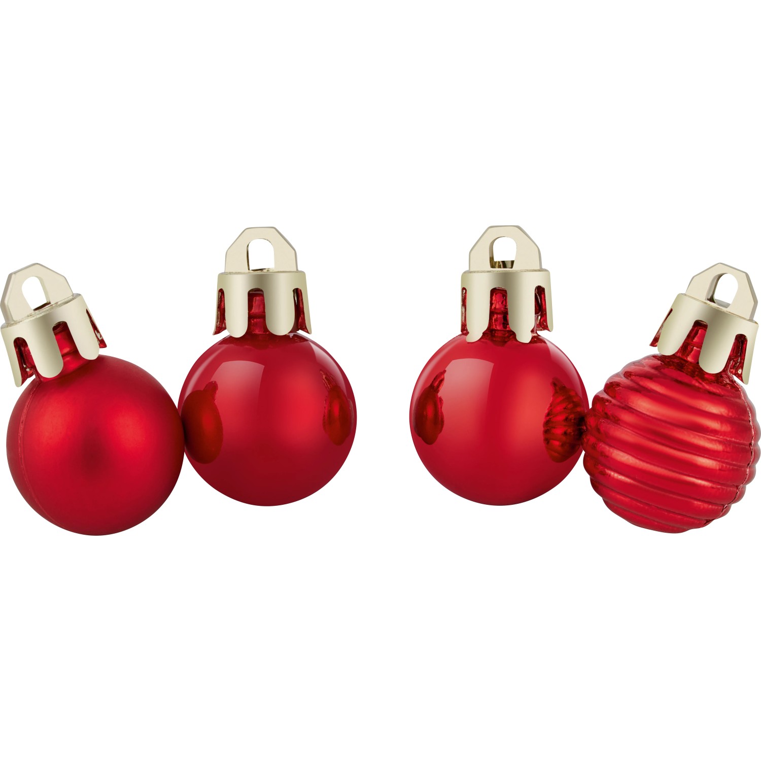 Weihnachtsbaumkugeln Ø 2 cm Kunststoff Rot 30-teilig kaufen bei OBI
