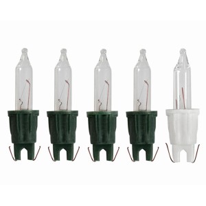 Ersatz-Leuchtmittel Klar für Kunsttanne, 5er Set (4 normale, 1 Sicherheitsbirne)