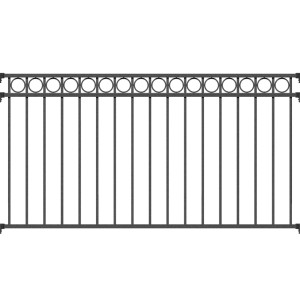 Metallzaun Zaunfeld Circle Anthrazit 100 cm x 200 cm