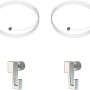 Artiteq Aufhängeschnur Set: 2 Perlon-Schnüre (150cm) mit 2 Haken (4kg) für Bilderhaken & Ösen.