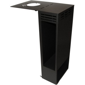 Aduro Kaminholzregal für Aduro 12, schwarz, zur Lagerung von Kaminholz neben dem Kaminofen.