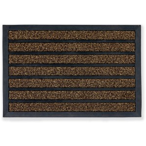 Braune Astra Türmatte Scraper Line, 45x75 cm, mit Rillenstruktur zur Schmutzentfernung.