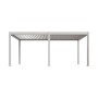 Weide E-Deluxe Plus | elektrische Pergola mit LED | Voll Aluminium | 4 x 6 M | motorisiertes Lamellendach Ivory Sand_4
