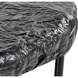 Schwarze EXIT Trampolin Abdeckplane D244cm zum Schutz vor Witterung und Schmutz.