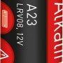 A23 Alkaline Batterie, 12V, für Funkfernbedienungen, rot/schwarz.