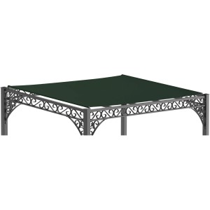 Eleo Sonnensegel 300 cm x 200 cm für Pergola Elba/Ischia Dunkelgrün