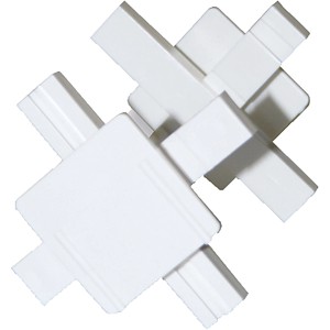 25 weiße Verlegekreuze für 8 cm Glassteine, Fugenbreite 6 mm.