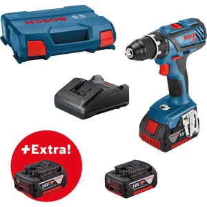 Bosch Professional Akku-Bohrschrauber GSR 18V-28 mit Zubehör im L-Case.