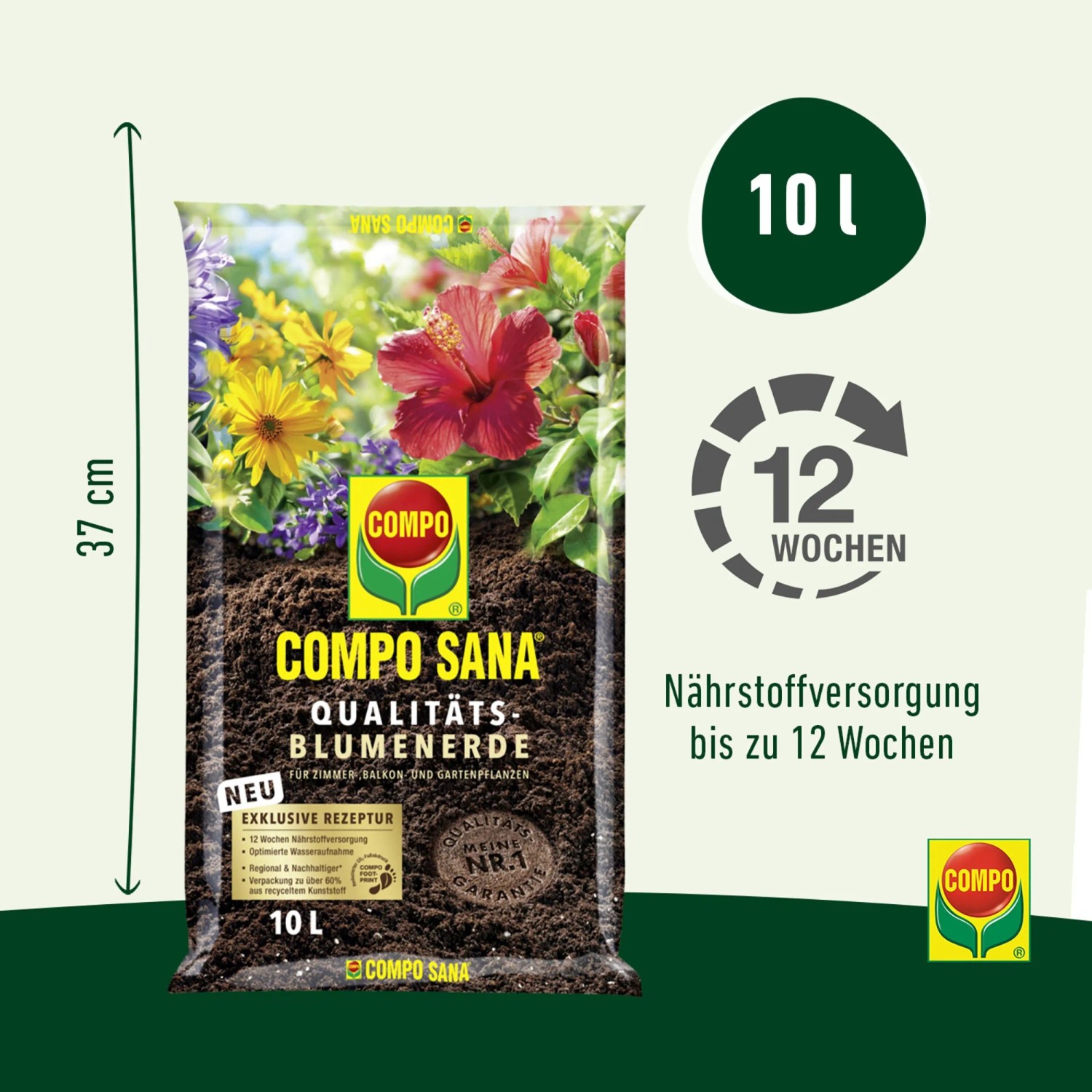 Compo Sana Qualitts-Blumenerde 1 x 10 l kaufen bei OBI