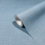 Rolle Marburg Vliestapete Uni, blau mit leichter Struktur, 10,05x0,53m.