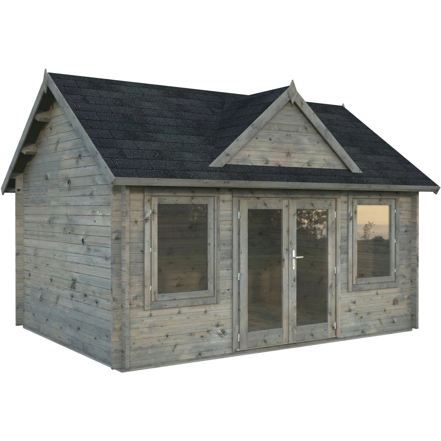 Palmako Gartenhaus Claudia 450 x 330 cm Tauchgrundiert Grau FSC®_2