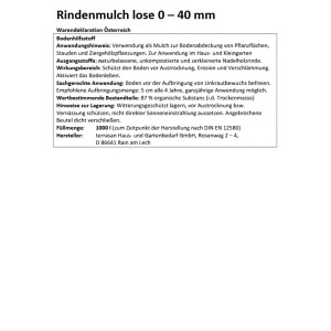 Big Bag Rindenmulch (1000 l) aus Nadelholzrinde zur Bodenabdeckung und Unkrautunterdrückung.