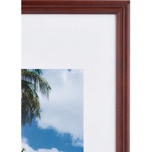 Holzbilderrahmen in Mahagoni, gerillt, für Bilder 21x29,7 cm. Dekorativer Bilderrahmen.