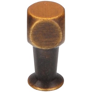 Siro Möbelknopf 2389, messingfarbig antik, 22 mm, für Möbel und Schubladen