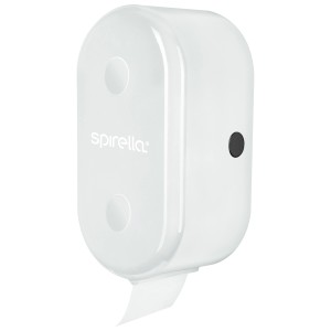 Spirella WC-Rollenhalter Cube in Weiß für die Wandmontage mit Platz für eine Ersatzrolle.