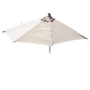 MCW Ersatzbezug Lorca Creme für halbrunden Sonnenschirm, 300 cm Spannweite.