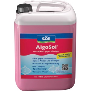 Söll AlgoSol 2,5l: Mittel gegen Algen im Teich, für klares Wasser.