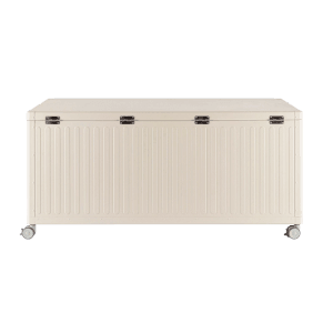 Bizzotto Aufbewahrungsbox Ocean in Seide, 164,8 cm breit, mit Rollen für Gartenmöbel.