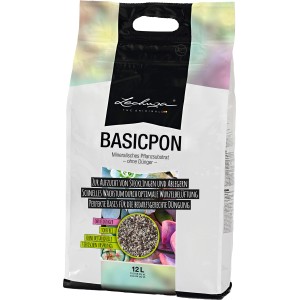 Lechuza Basicpon Pflanzsubstrat, 12 Liter, mineralisch und ohne Dünger für sensible Pflanzen.