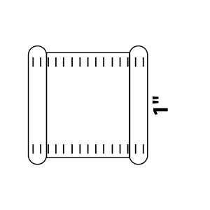 Abbildung einer blanken Kirchhoff Doppelmuffe 30,3 mm (1 IG) für Gewindefittings.