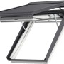 Velux Elektro-Rollladen, dunkelgrau, für Fenster 66x118cm. Hitzeschutz und Verdunkelung.