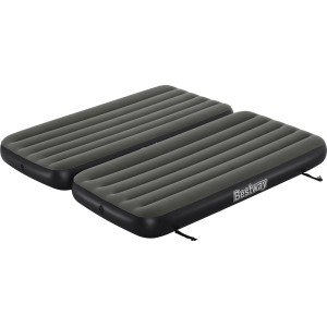 Bestway Luftbett Airbed Twin/King, grau, als Camping Zubehör oder Gästebett nutzbar.