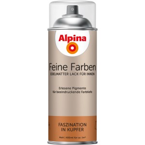 Alpina Feine Farben Sprühlack Faszination in Kupfer, 400ml Dose Buntlack-Spray.