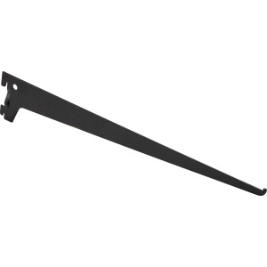 Schwarzer Metall-Winkelträger, 40 cm, 1-reihig für Regale & Regalböden.